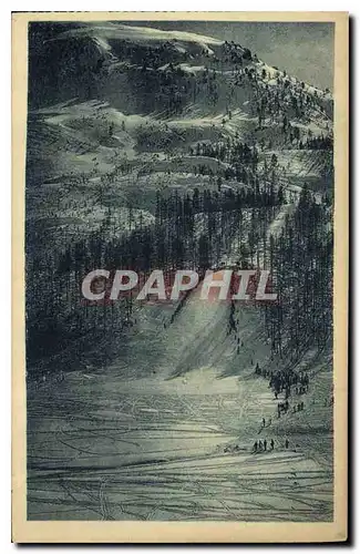 Cartes postales Dauphine Lautaret ses environs Col du Mont Genevre le grand tremplin du saut