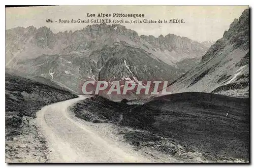 Cartes postales Route du Grand Galibier et la Chaine de la Medje