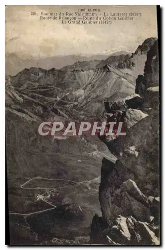 Cartes postales Sommet du Roc Noir Le Lautaret Route de Briancon