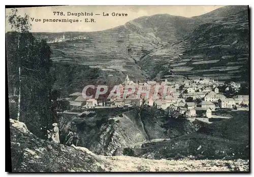 Cartes postales Dauphine la Grave vue panoramique