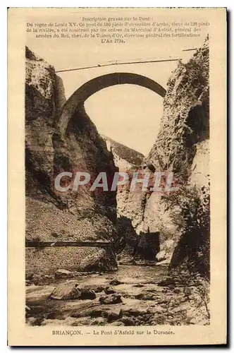 Ansichtskarte AK Briancon le Pont d'Asfeld sur la Durance