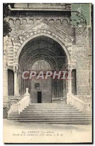 Cartes postales Embrun Porche de la Cathedrale XII siecle