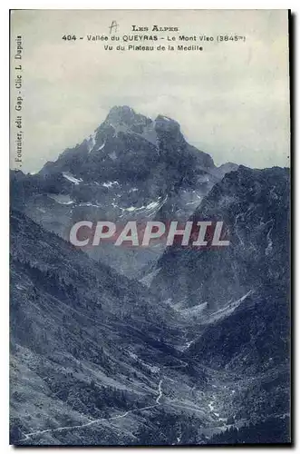 Cartes postales Les Alpes Vallee du Queyras le Mont Viso vu du Plateau de la Medille