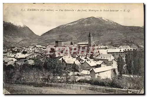 Cartes postales Embrun vue generale au fond Montagne de Saint Sauveur