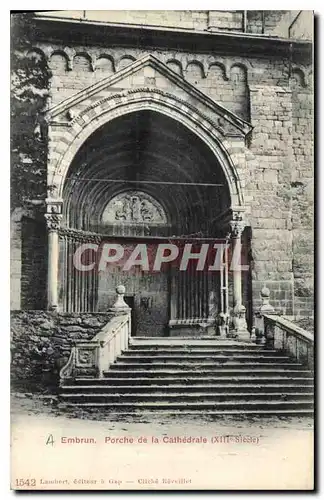 Ansichtskarte AK Embrun Porche de la Cathedrale XIII siecle