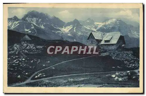 Ansichtskarte AK Dauphine le Lautaret le Jardin Alpin et le Grand Galibier