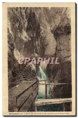Cartes postales Briancon Chute de la Serverette sous le Pont Baldy