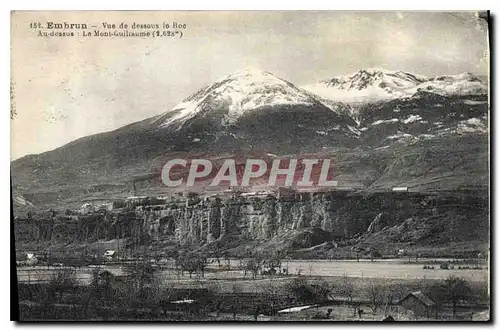 Ansichtskarte AK Embrun vue de dessous le Roc au dessus le Mont Guillaume