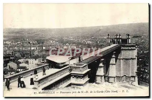 Ansichtskarte AK Marseille Panorama pris de N D de la Garde Cote Nord