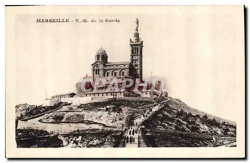 Cartes postales Marseille N D de la Garde