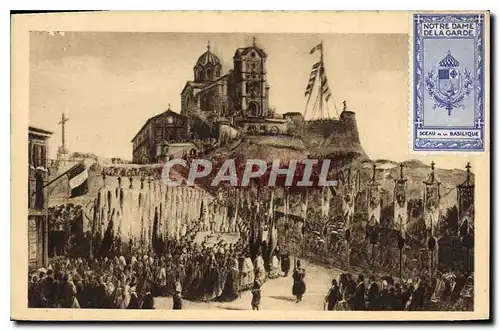 Ansichtskarte AK Marseille N D de la Garde Procession de l'Inauguration le 5 Juin 1864