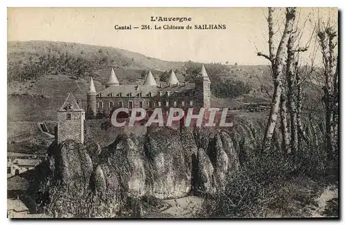 Ansichtskarte AK L'Auvergne Cantal Le Chateau du Sailhans