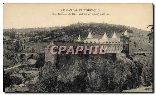 Cartes postales Le Cantal Pittoresque Chateau du Saillant XVI siecle cote Est