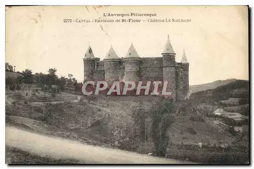 Cartes postales L'Auvergne Pittoresque Cantal Environs de St Flour chateau le Sailhans