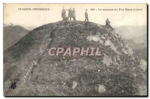 Cartes postales La Cantal Pittoresque Le Sommet du Puy Mary