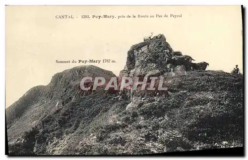 Cartes postales Cantal Puy Mary pres de la Route au Pas de Peyrol Chevre