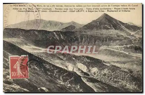 Ansichtskarte AK Le Puy Mary domine les vallees qui font eventail autour de l'Antique Colcan du Cantal