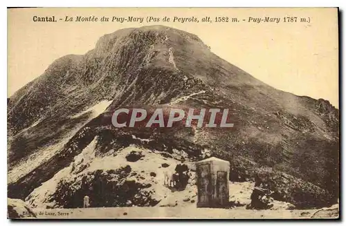 Cartes postales Cantal le Montee du Puy Mary Pas de Peyrols