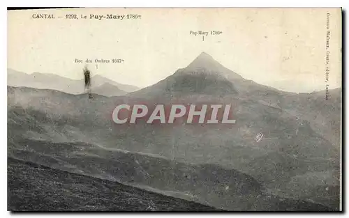 Cartes postales Cantal le Puy Mary