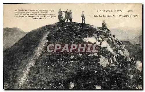 Cartes postales Le Cantal Pittoresque le Sommet du Puy Mary