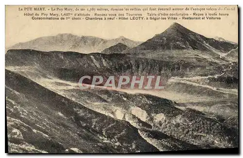 Ansichtskarte AK Le Puy Mary domine les Vallees qui font eventail antour de l'antique colcan du Cantal