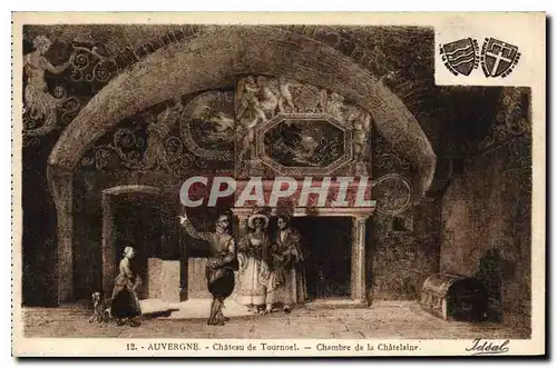 Cartes postales Auvergne Chateau de Tournoel Chambre de la Chatelaine