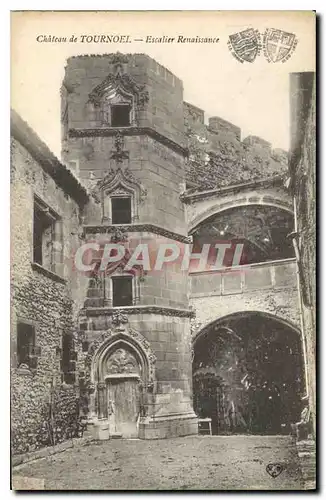 Cartes postales Chateau de Tournoel Escalier Renaissance