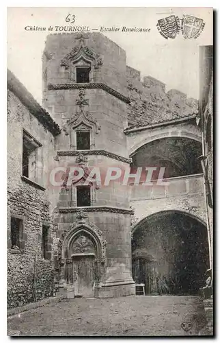 Cartes postales Chateau de Tournoel Escalier Renaissance