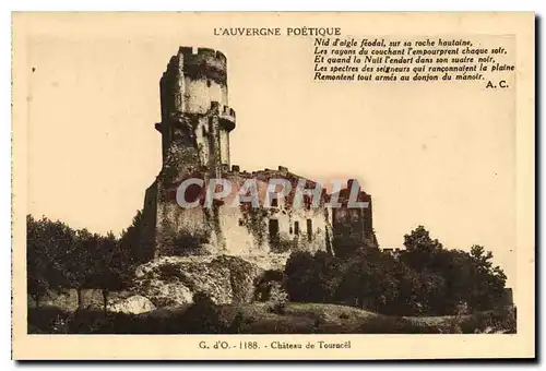 Cartes postales L'Auvergne Poetique Chateau de Tournoel