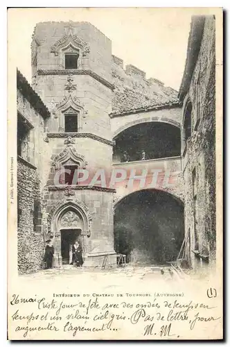 Ansichtskarte AK Interieur du Chateau de Tournoel Auvergne