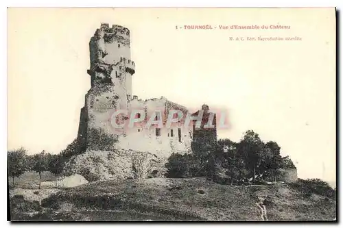 Cartes postales Tournoel vue d'Ensemble du Chateau