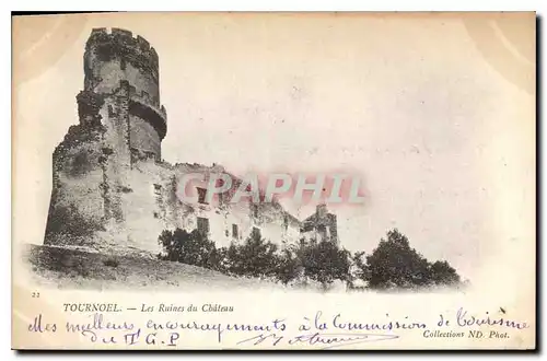 Cartes postales Tournoel les Ruines du Chateau