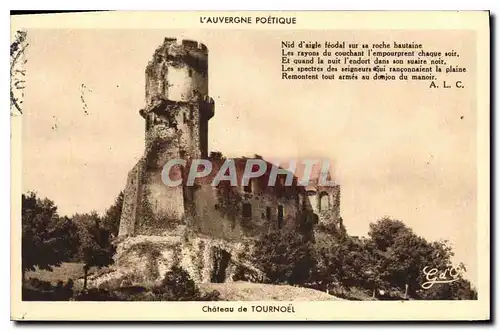 Cartes postales L'Auvergne Poetique Chateau de Tournoel