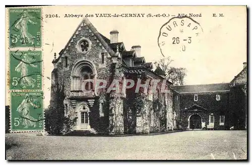 Cartes postales Abbaye des Vaux de Cernay S et O Aile Nord