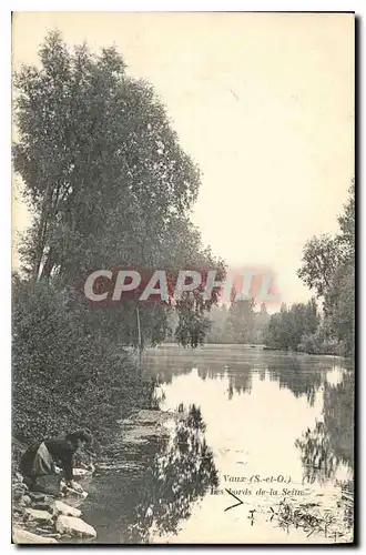 Cartes postales Vaux S et O les Bords de la Seine Lavandiere