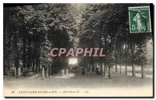 Cartes postales Saint Germain en Laye Allee Henri II