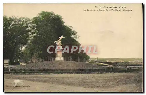 Ansichtskarte AK St Germain en Laye la Terrasse Statue de la Feuille et l'Ouragan