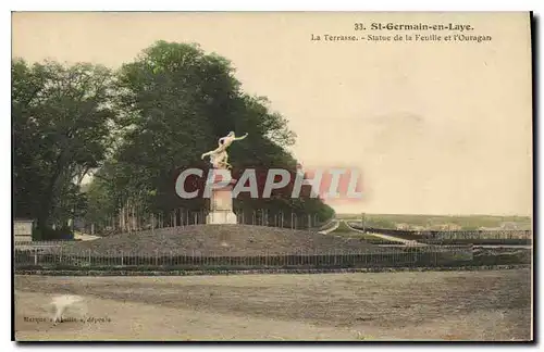 Cartes postales St Germain en Laye la Terrasse Statue de la Feuille et l'Ouragan