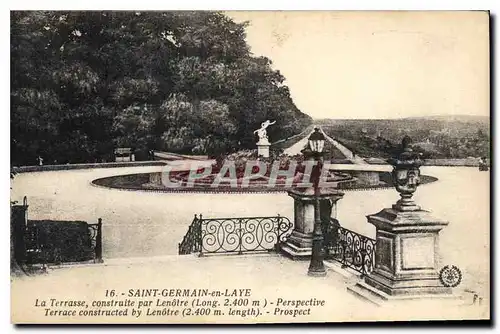 Cartes postales Saint Germain en Laye la Terrasse Construite par Lenotre Perspective