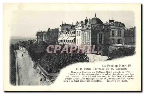 Cartes postales Le Pavillon Henri Iv et la Petite Terrasse de St Germain