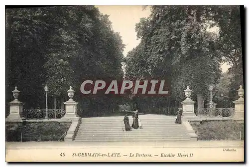 Cartes postales Saint Germain en Laye le Parterre Escalier Henri II