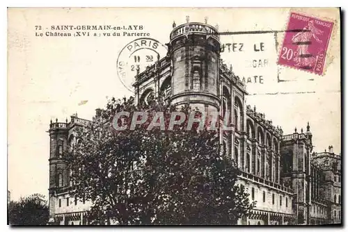 Cartes postales Saint Germain en Laye le Chateau XVI S vu du Parterre