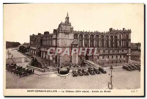 Cartes postales Saint Germain en Laye le Chateau XVI siecle Entree du Musee
