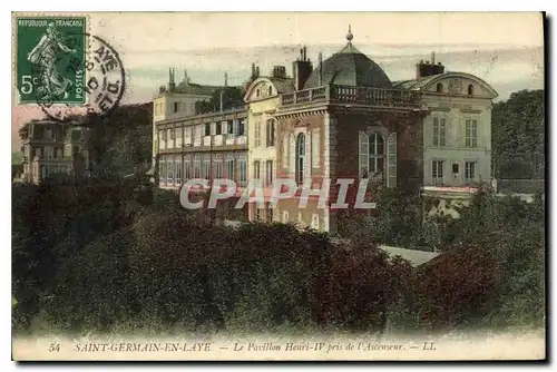 Cartes postales Saint Germain en Laye le Pavillon Henri IV pris de l'Ascenseur
