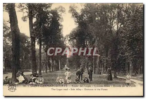 Cartes postales Saint Germain en Laye Route des Loges Contre Allee Entree de la Foret