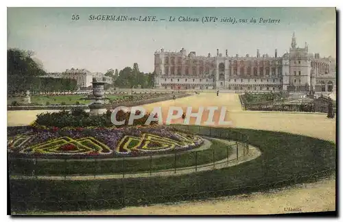 Cartes postales Saint Germain en Laye le Chateau XVI siecle vus du Parlerre