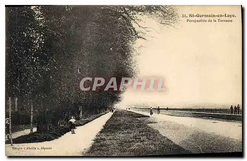 Cartes postales Saint Germain en Laye Perspective de la Terrasse