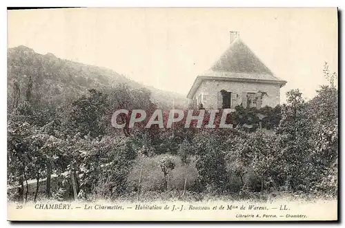 Cartes postales Chambery Les Charmettes Habitation de JJ Rouseau et de Mme de Warens