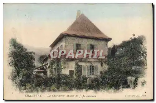 Cartes postales Chambery les Charmettes Maison de JJ Rousseau