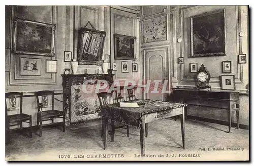 Cartes postales Les Charmettes le Salon de JJ Rousseau